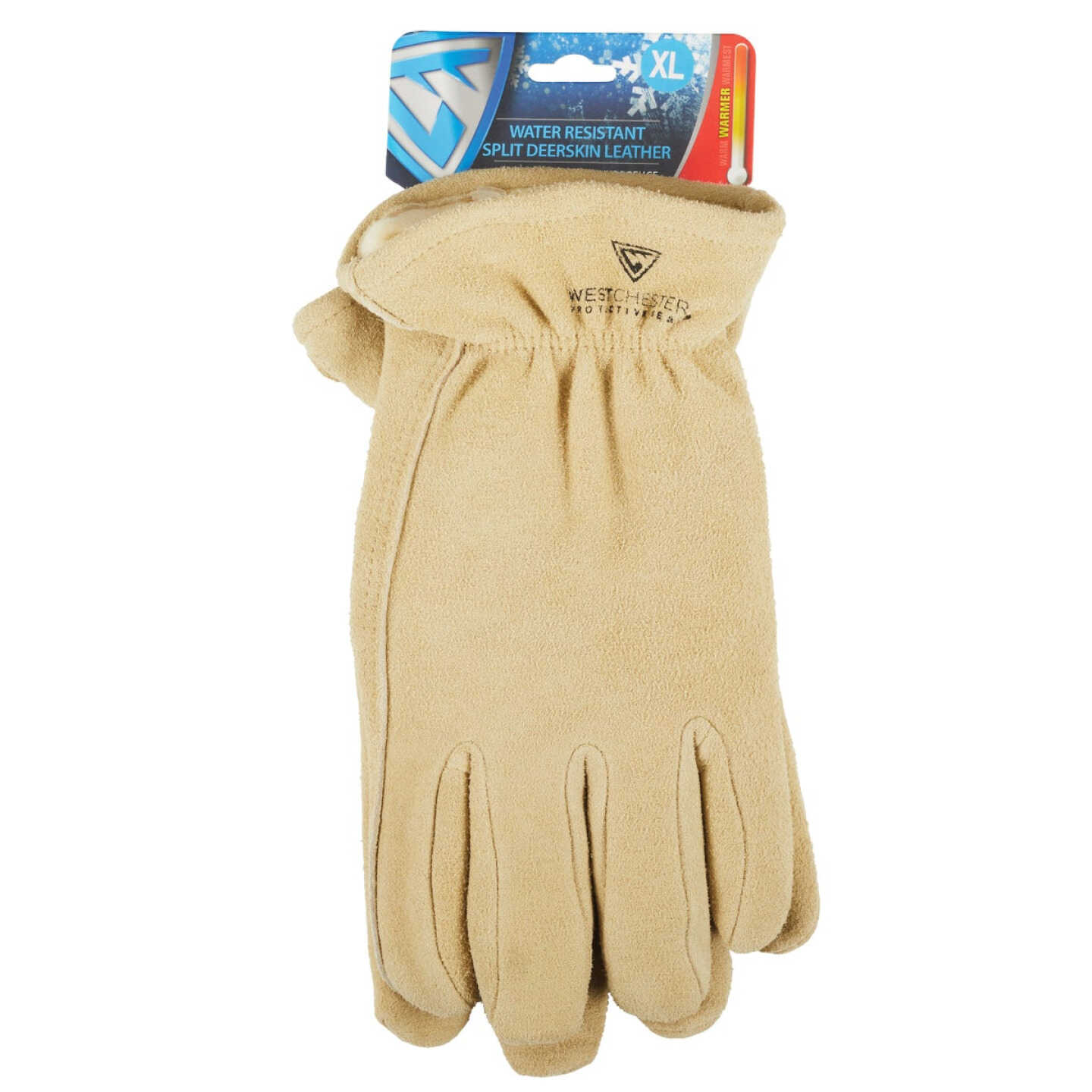 West Chester Protective Gear Men's Medium Deerskin Leather Winter Work Glove Image 2
