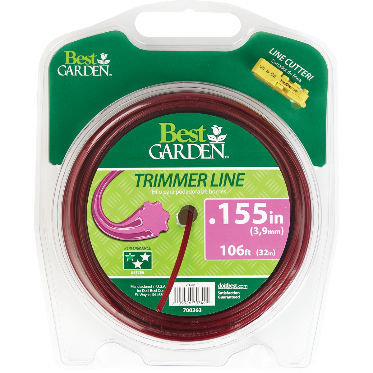 Best Garden 0.155 In. x 106 Ft. Universal Geared Trimmer Line