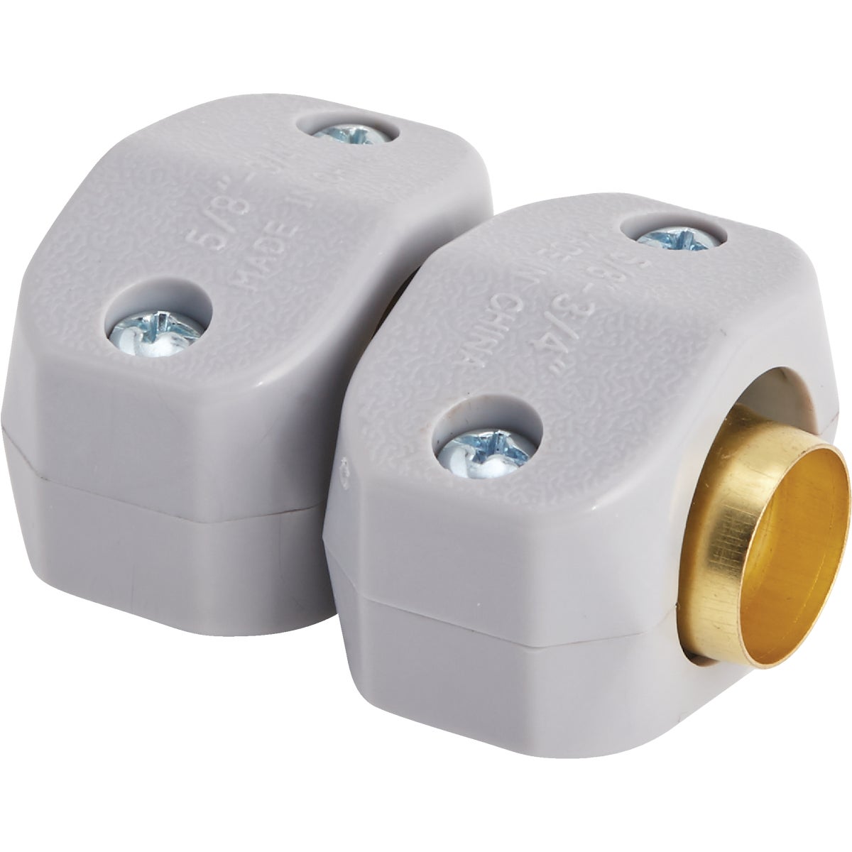 Best Garden 5/8 In. or 3/4 In. Brass Hose Mender Image 1