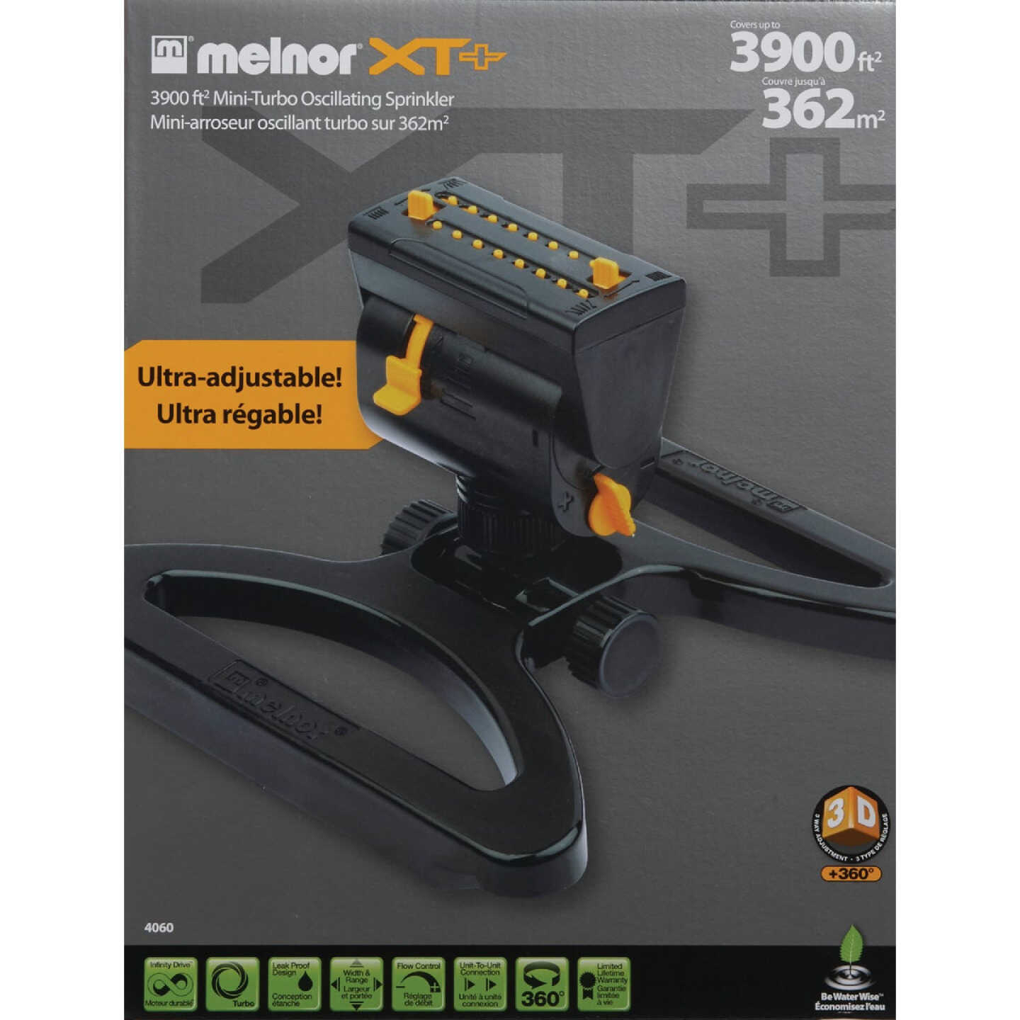 Melnor Poly 3900 Sq. Ft. Black Oscillating Sprinkler Image 2