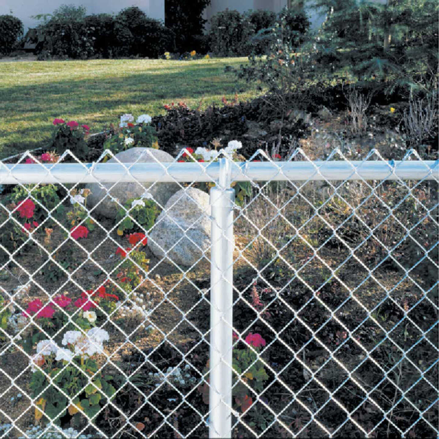 Midwest Air Tech 10 ft. 5 in. L x 1-3/8 in. I.D. 17 Ga. Steel Chain Link Fence Top Rail Image 2