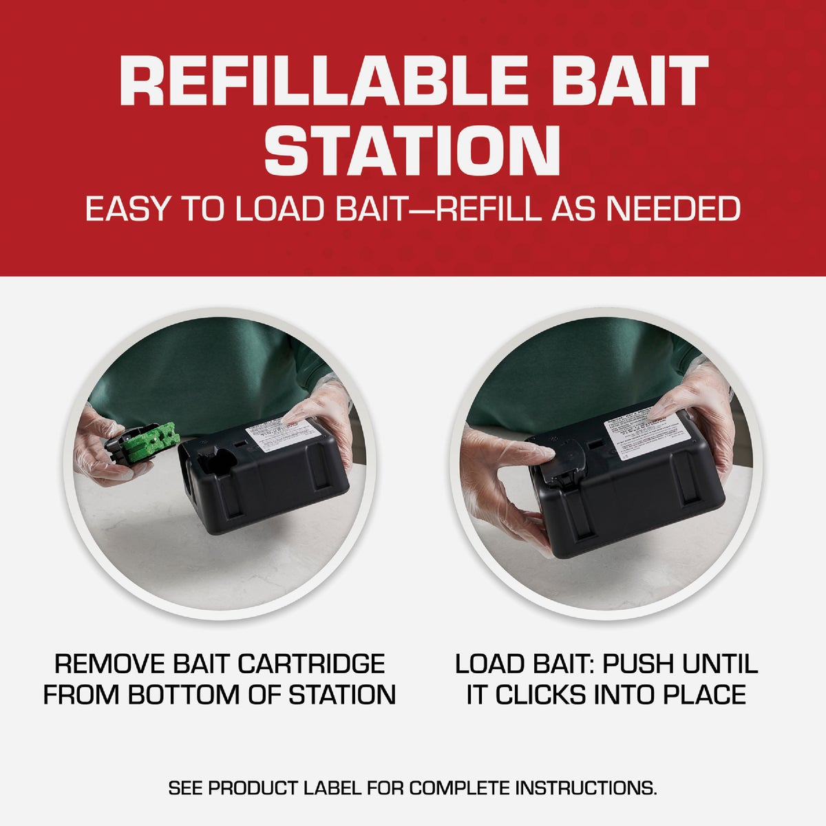 TOMCAT Refillable Bait Station Rat & Mouse Killer (15-Refill) Image 5