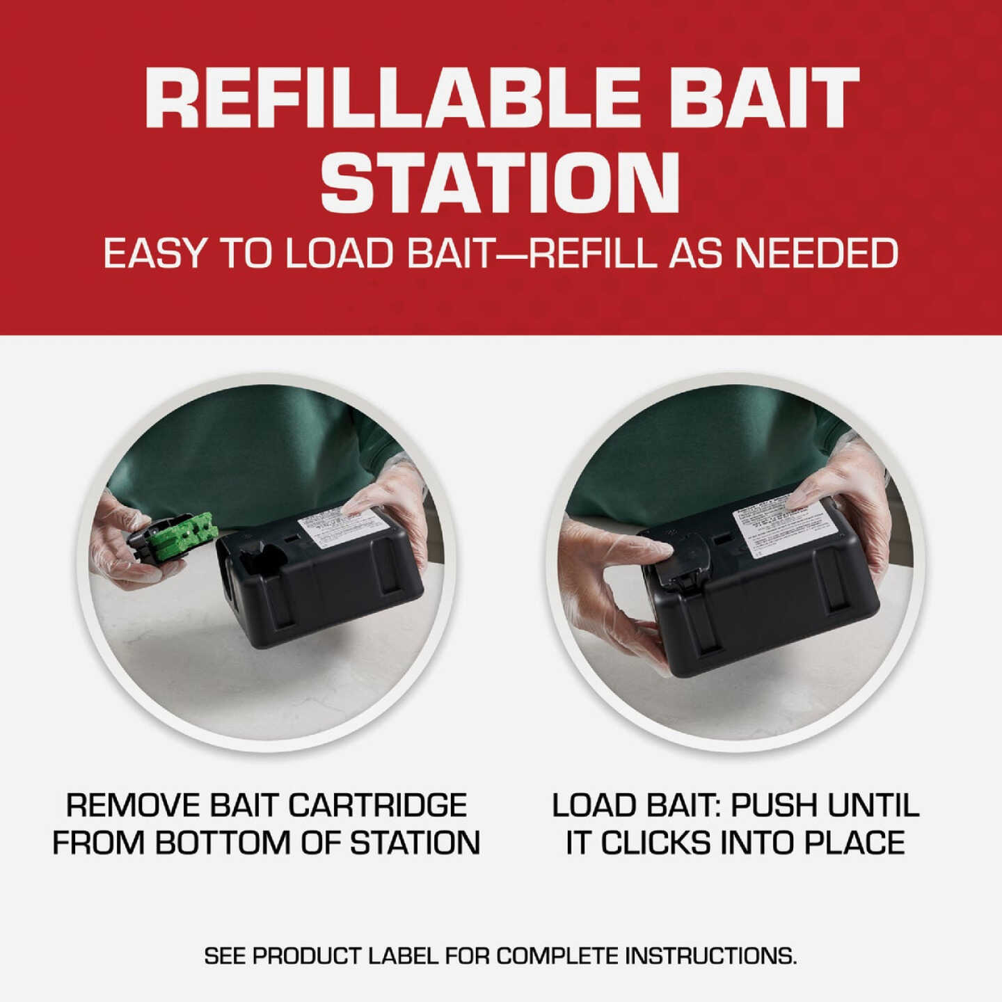 TOMCAT Refillable Bait Station Rat & Mouse Killer (15-Refill) Image 5