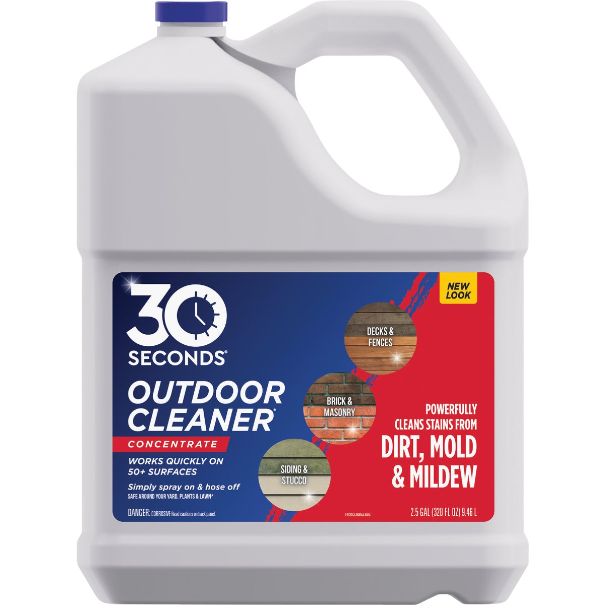 30 seconds Outdoor Cleaner 2.5 Gal. Concentrate Algae, Mold & Mildew Stain Remover
