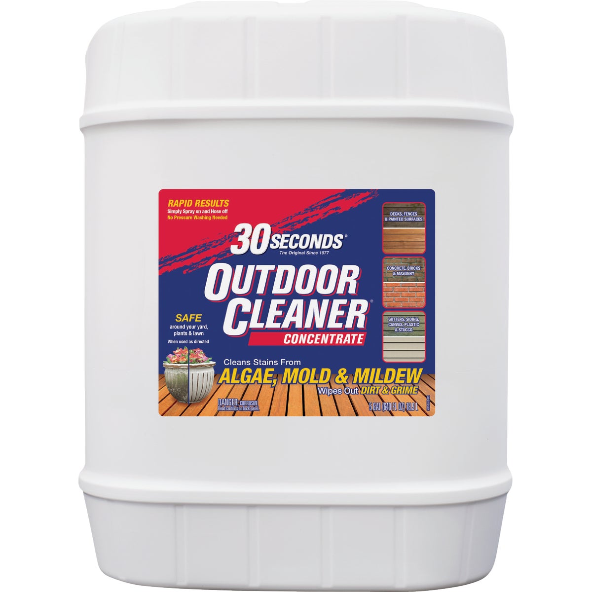 30 Seconds Outdoor Cleaner 5 Gal. Concentrate Algae, Mold & Mildew Stain Remover