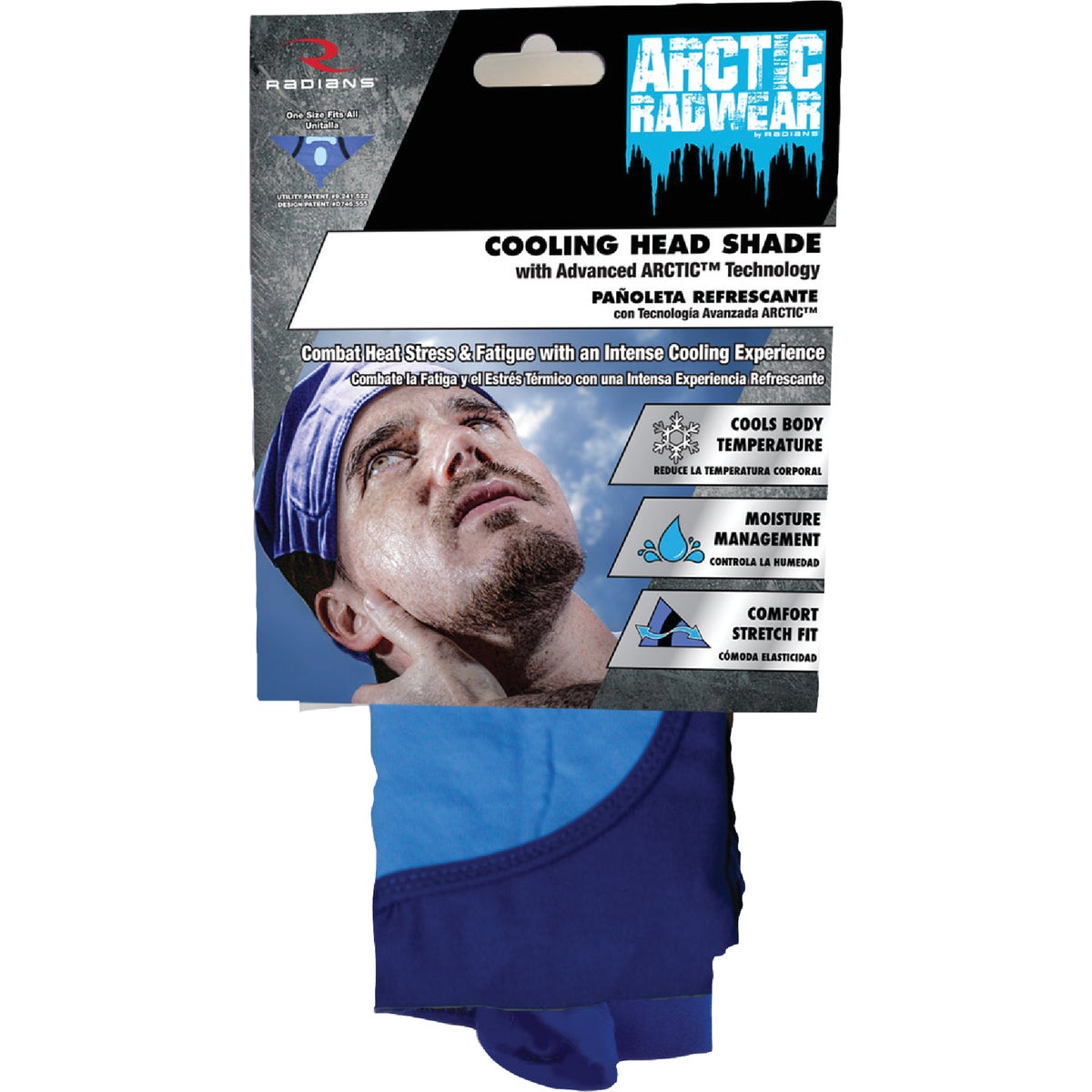 Radians Arctic Radwear Blue Paisley Cooling Head Shade Image 2