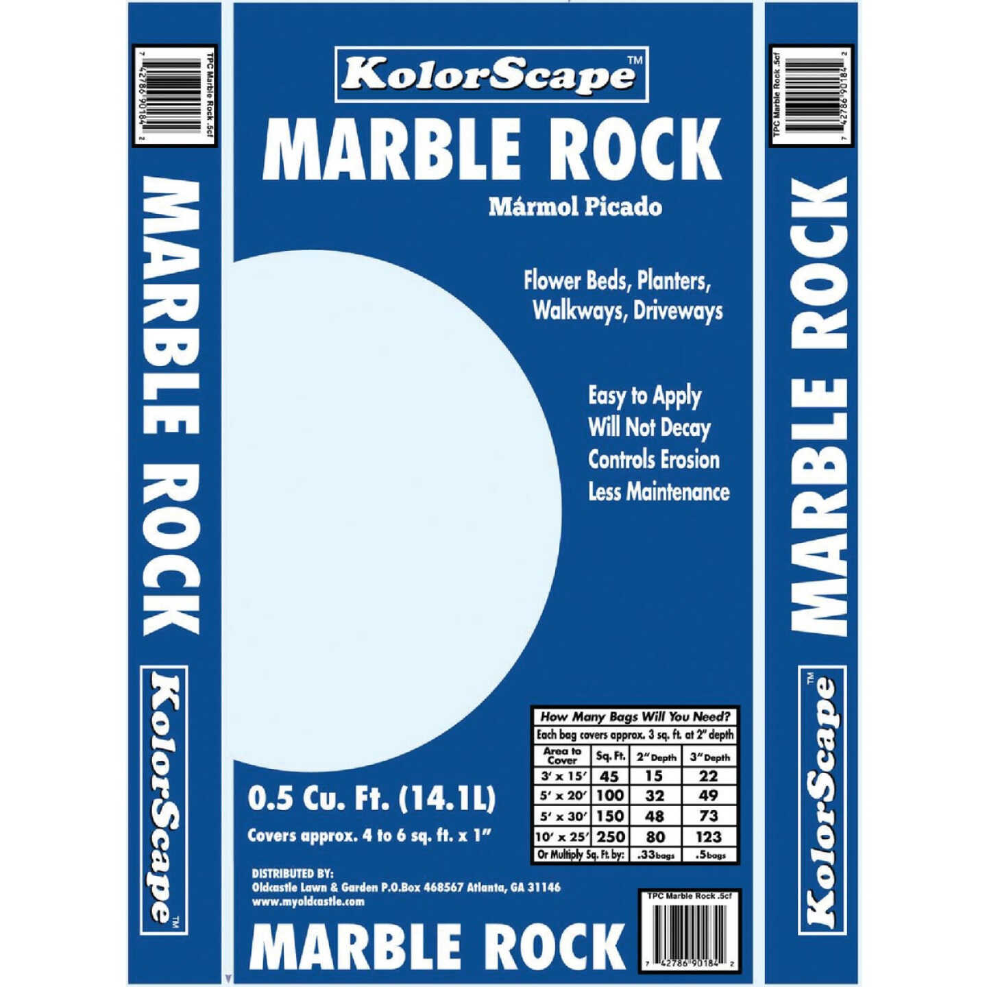 KolorScape 0.5 Cu. Ft. Decorative Landscape Marble Rock Image 1