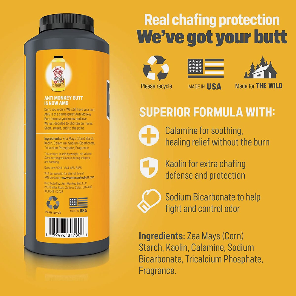 Anti Monkey Butt 1.5 Oz. Calamine Body Powder Image 3