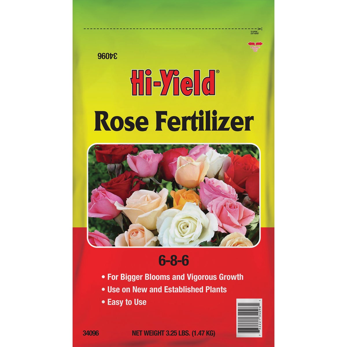 Hi-Yield 3.25 Lb. 6-8-6 Dry Plant Food Rose Fertilizer