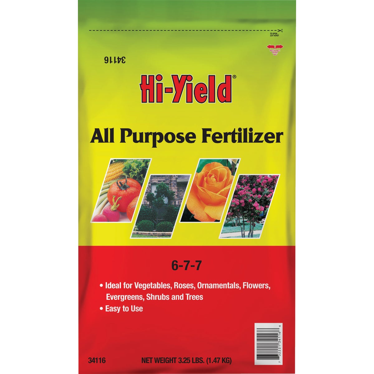 Hi-Yield 3.25 Lb. 6-7-7 Dry Plant Food All-Purpose Fertilizer