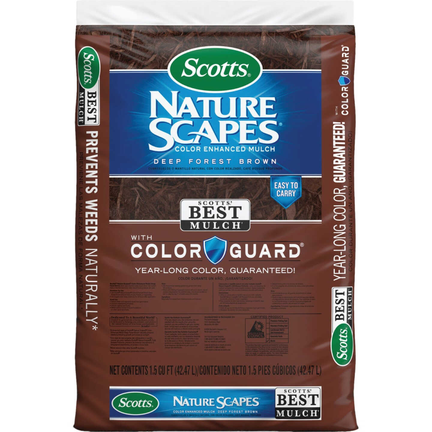 Scotts Nature Scapes 1.5 Cu. Ft. Deep Forest Brown Color Enhanced Mulch Image 1