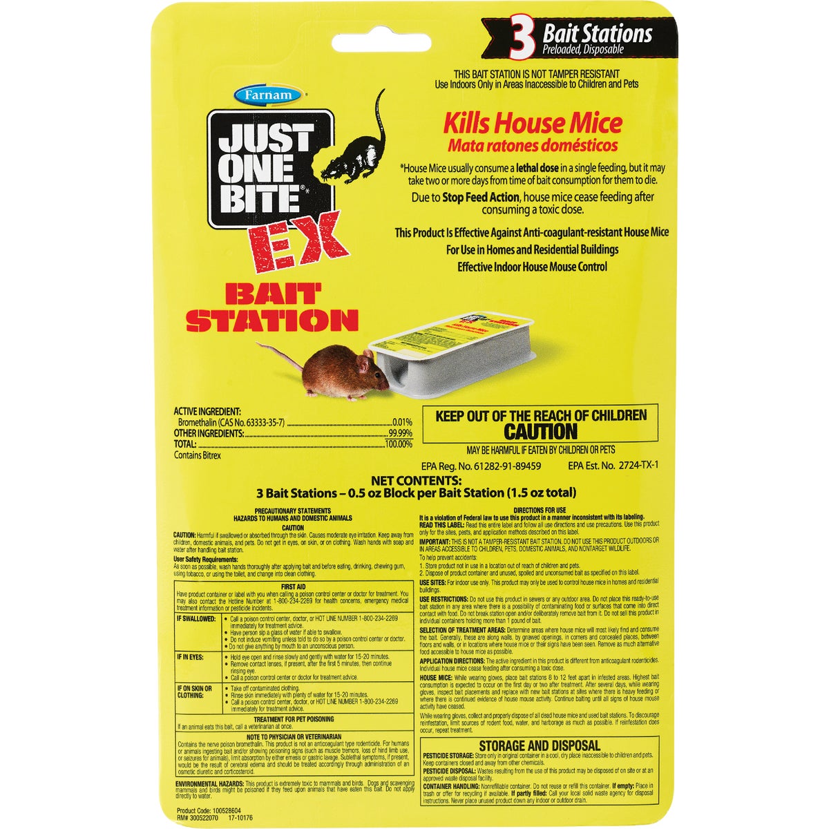 Just One Bite Disposable Mouse Bait Station (3-Pack) Image 2