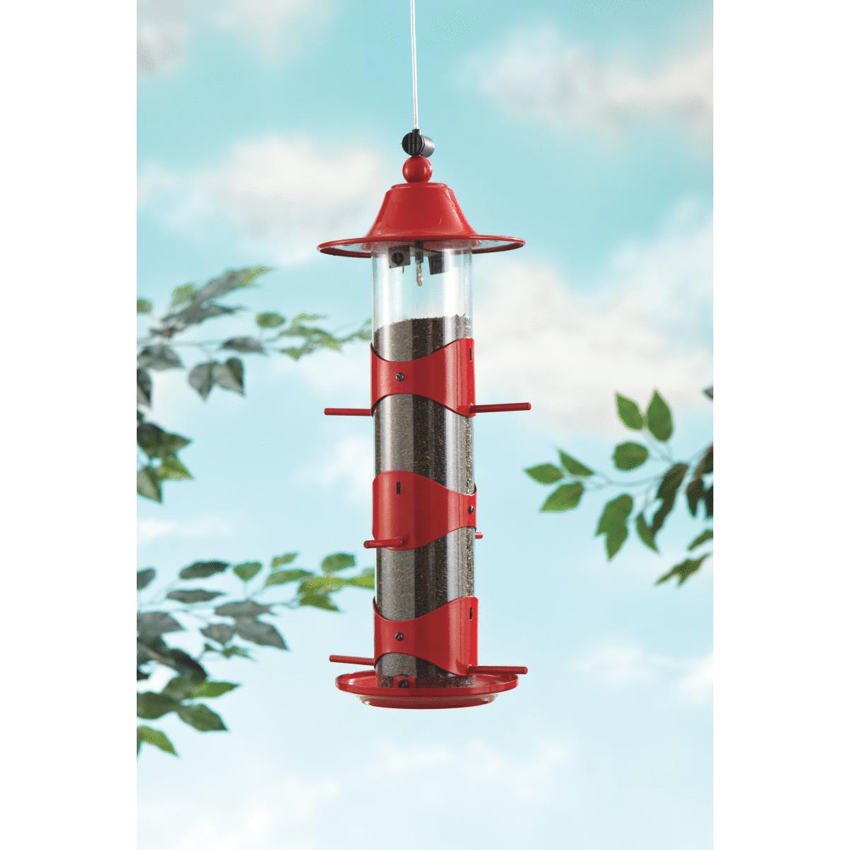 RED ROOF FINCH FEEDER