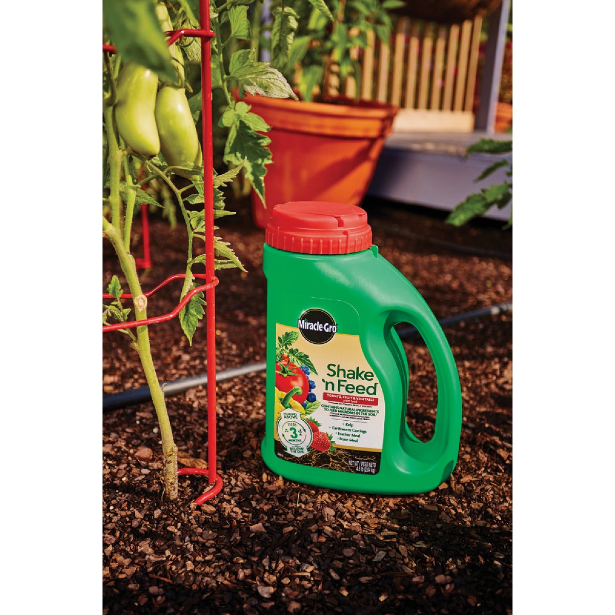 Miracle-Gro Shake 'n Feed 4.5 Lb. Tomato, Fruit & Vegetable Plant Food Image 4