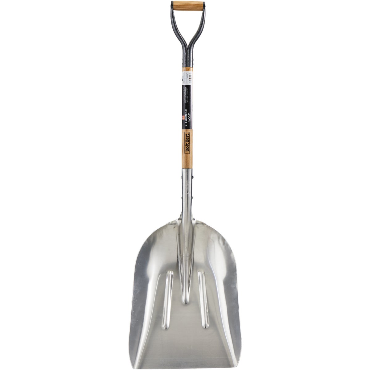 Do it Best 27 In. Wood D-Grip Handle #14 Aluminum Scoop Shovel Image 2