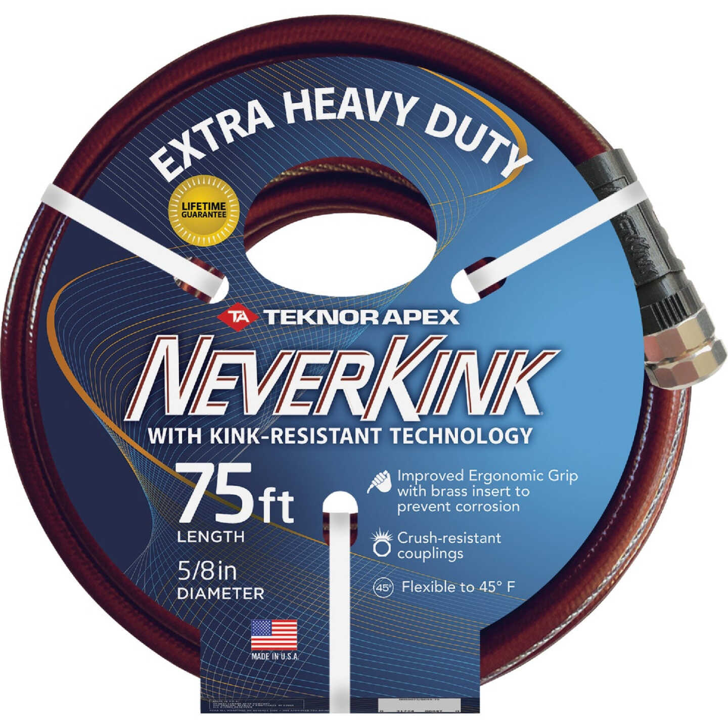 Teknor Apex Neverkink 5/8 In. Dia. x 75 Ft. L. Extra Heavy-Duty Garden Hose Image 1