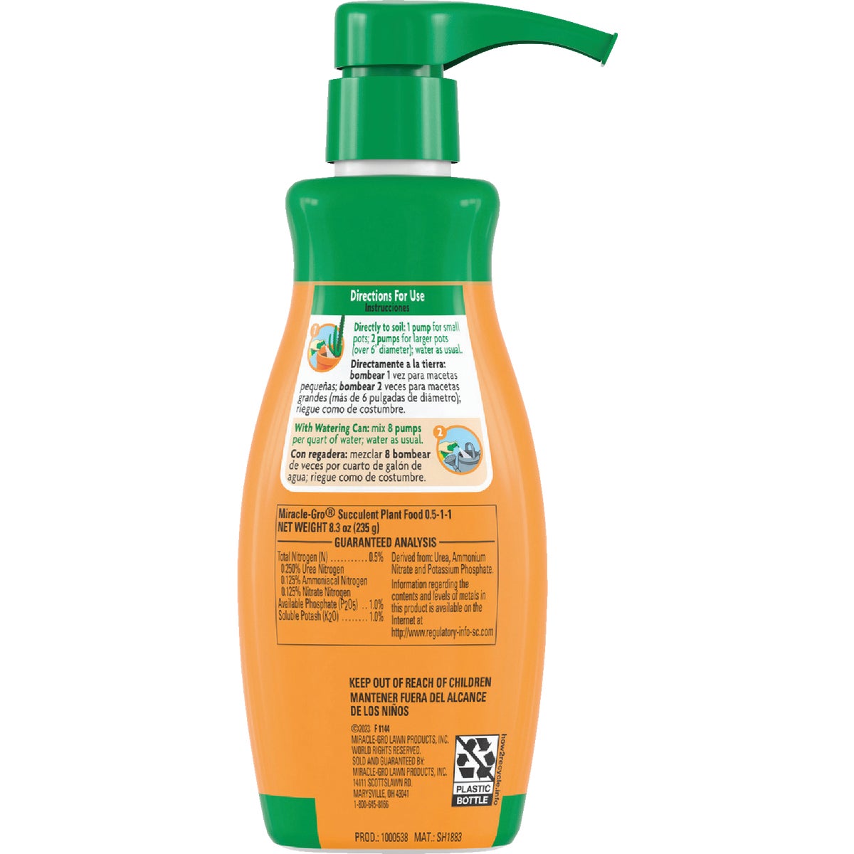 Miracle-Gro 8 Oz. Liquid Indoor Succulent Plant Food Image 7