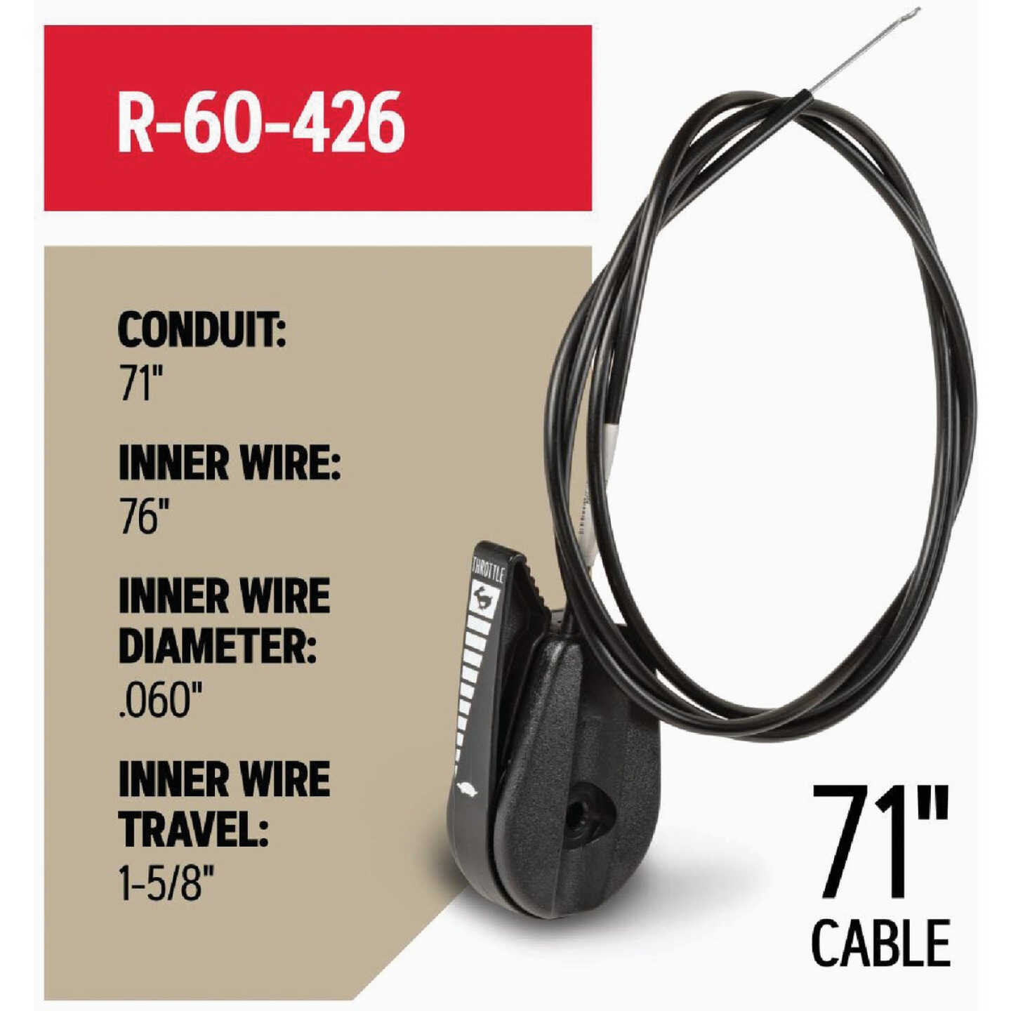 Oregon Replacement Universal Throttle Control Cable Image 3