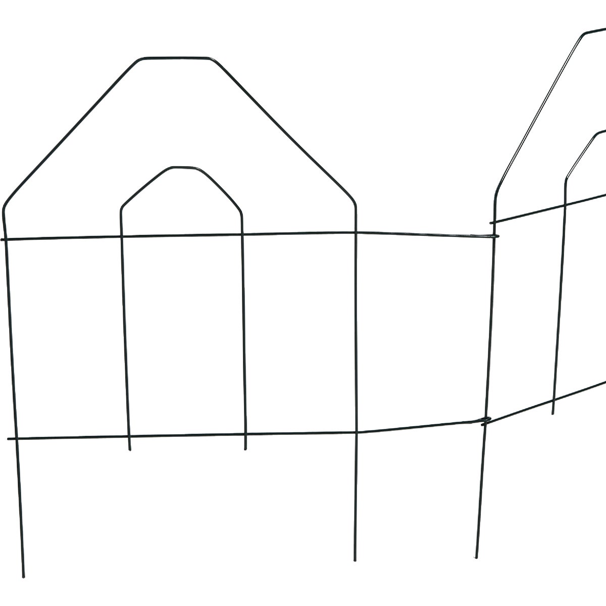 Best Garden 8 Ft. Green Galvanized Wire Folding Fence Image 3