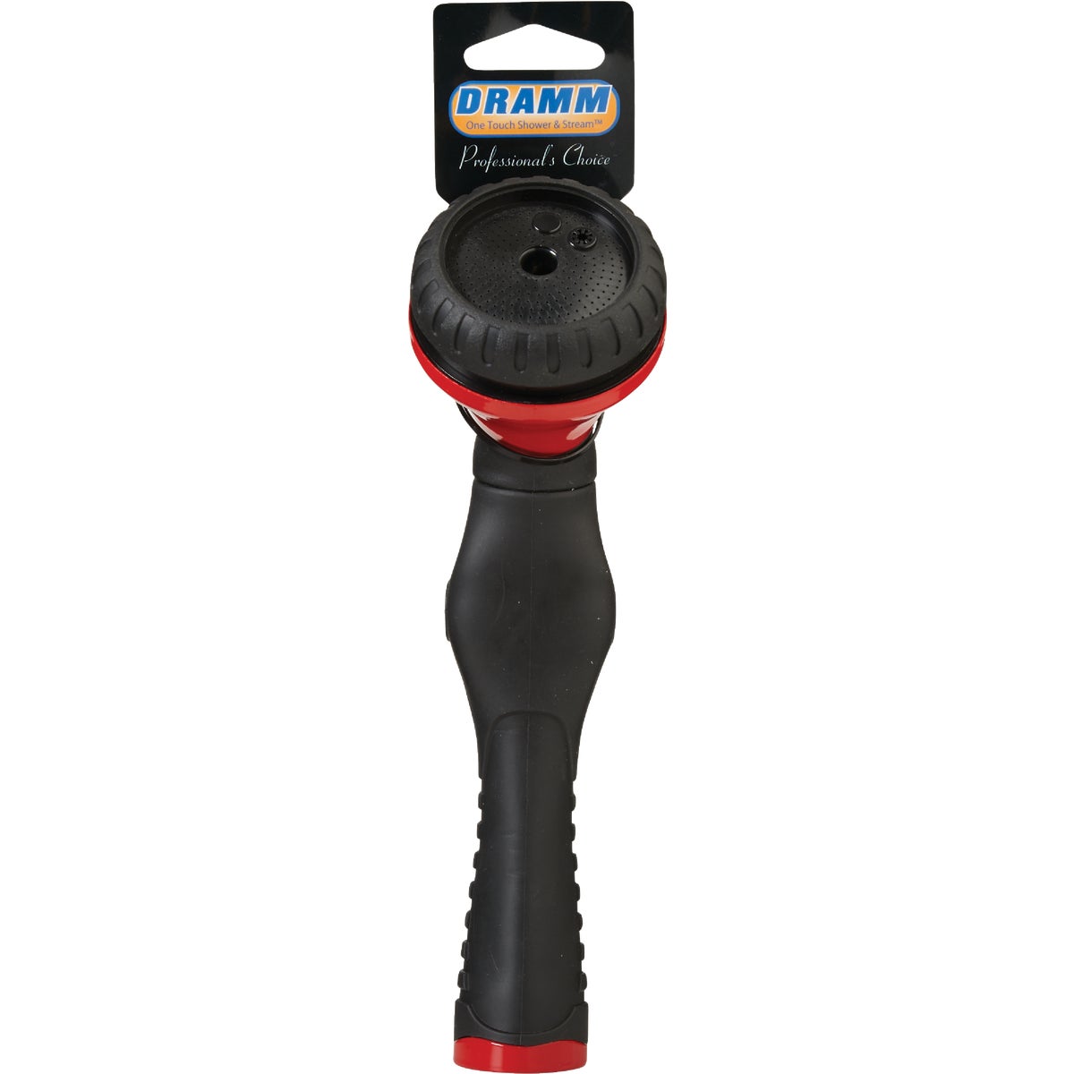 Dramm One Touch Heavy-Duty Metal Shower & Stream Multi-Pattern Nozzle, Red Image 2