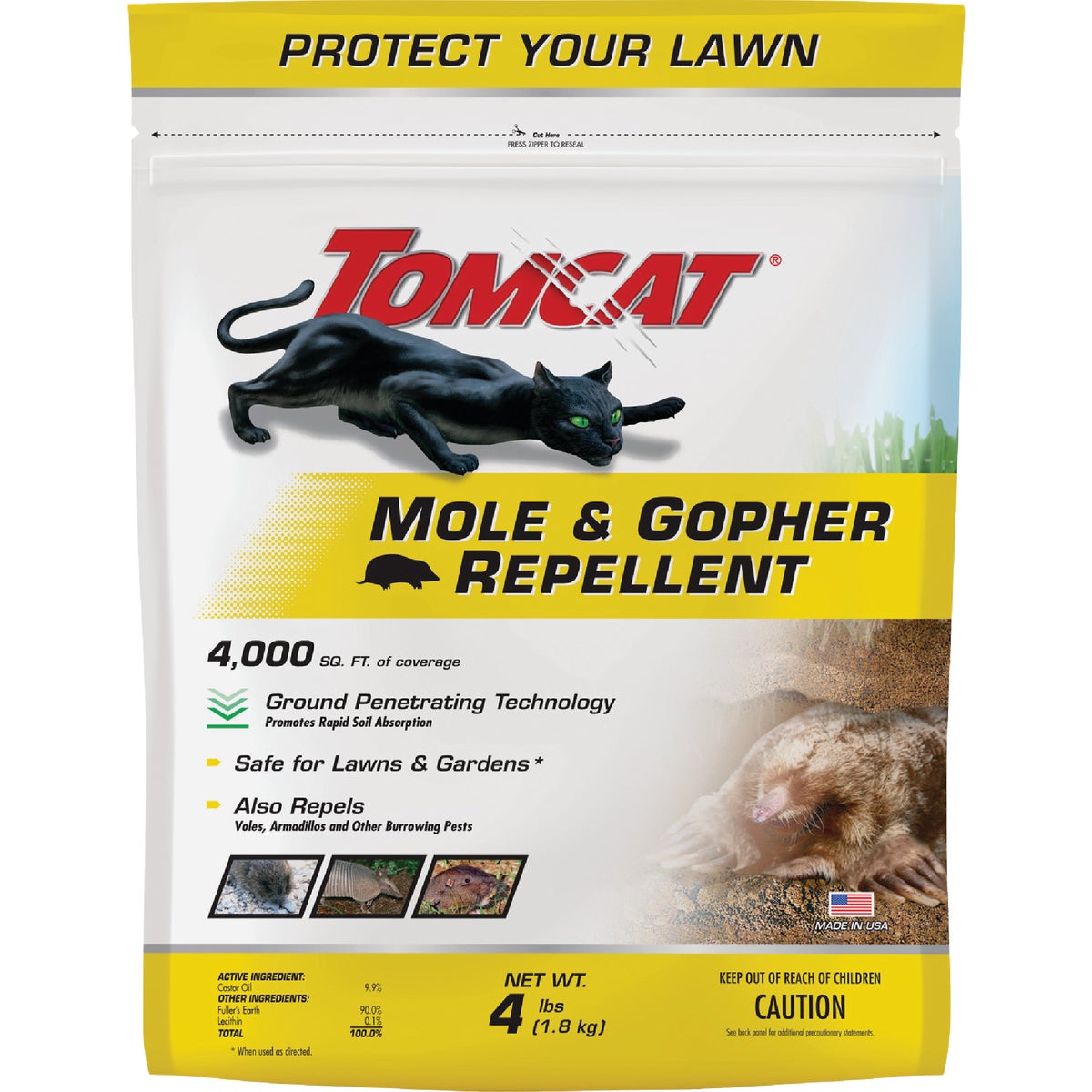 TOMCAT 4 Lb. Mole & Gopher Repellent Granules