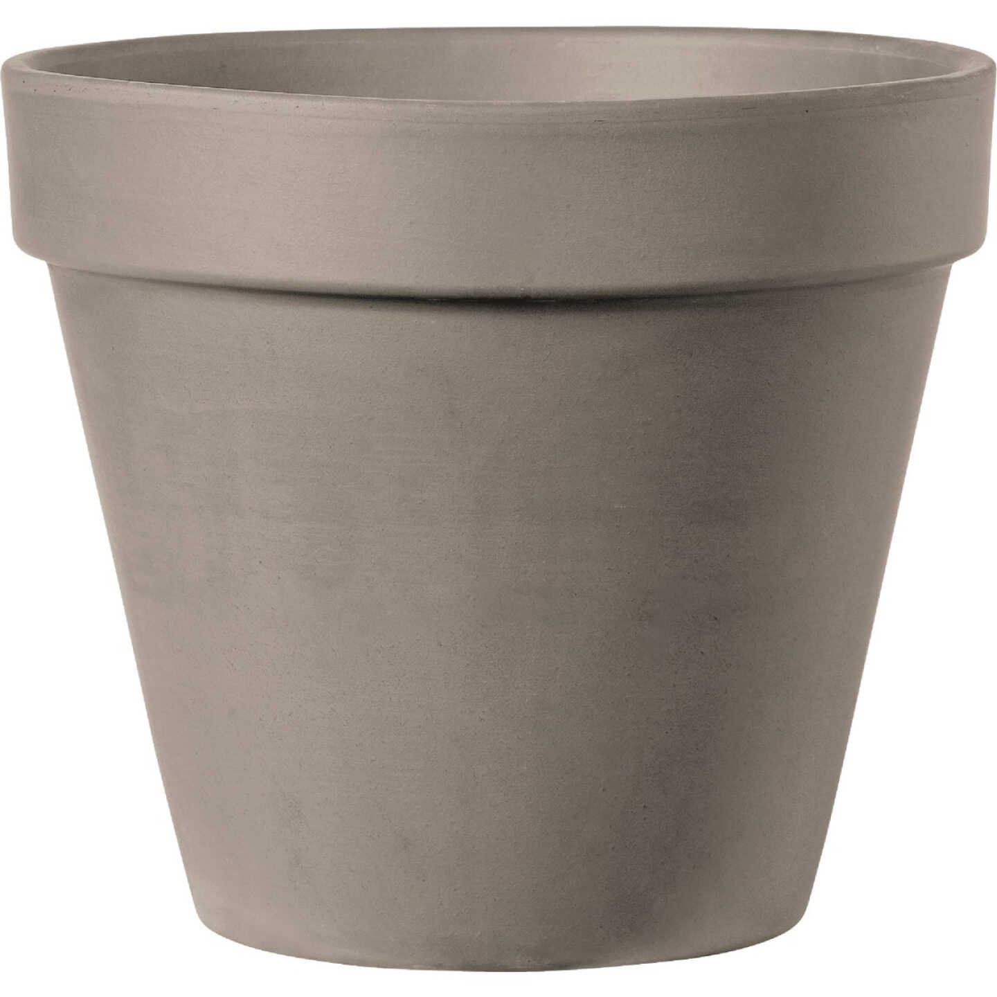 Deroma 9 In. Grafite Clay Standard Planter Image 1