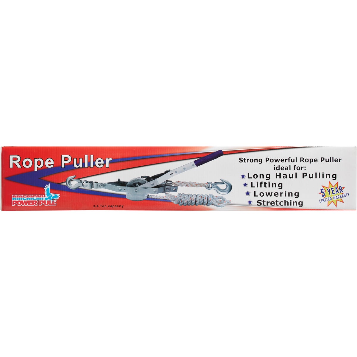 American Power Pull 3/4-Ton Capacity 10:1 Leverage Rope Puller Image 2