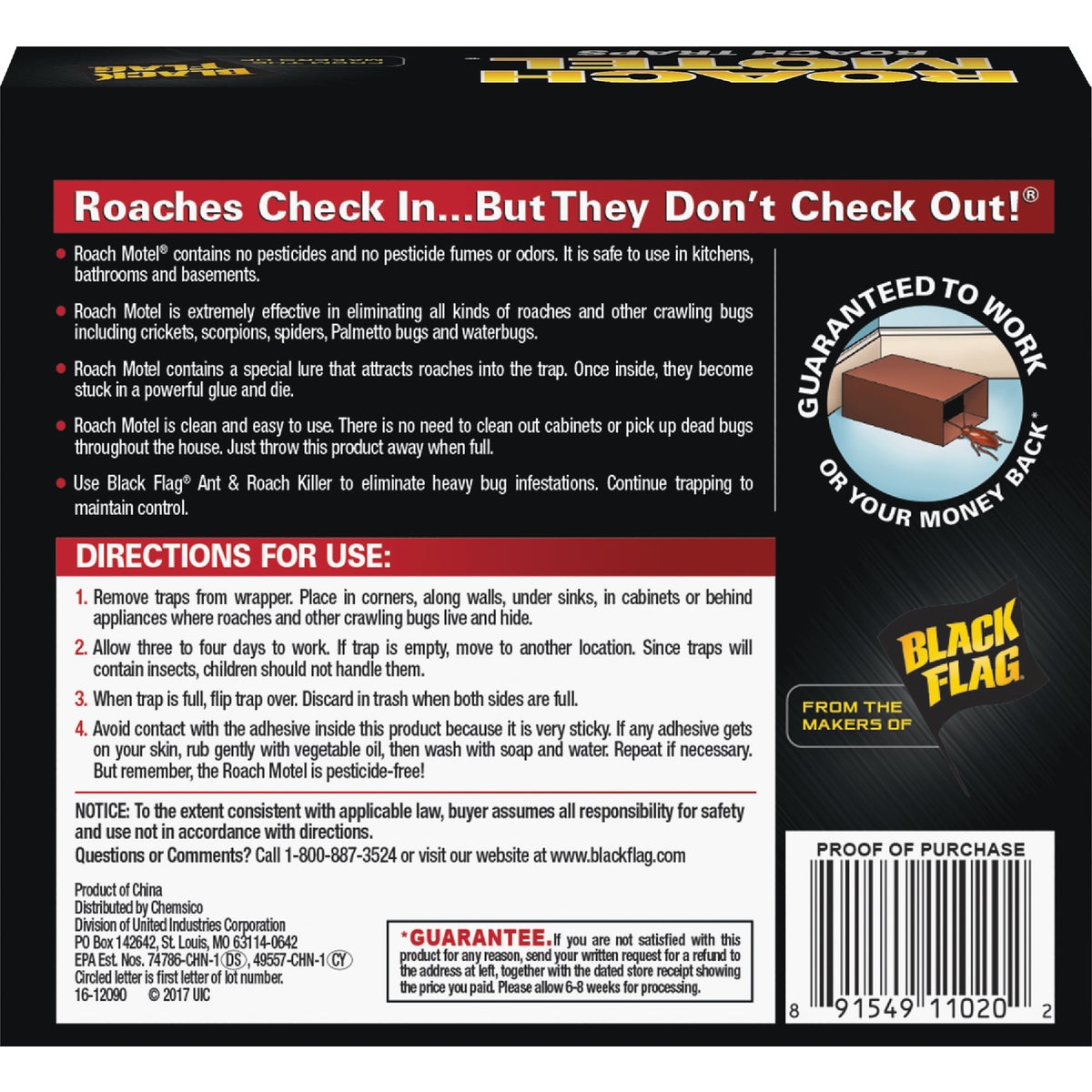 Black Flag Roach Motel Roach Bait & Glue Trap (2-Pack) Image 5