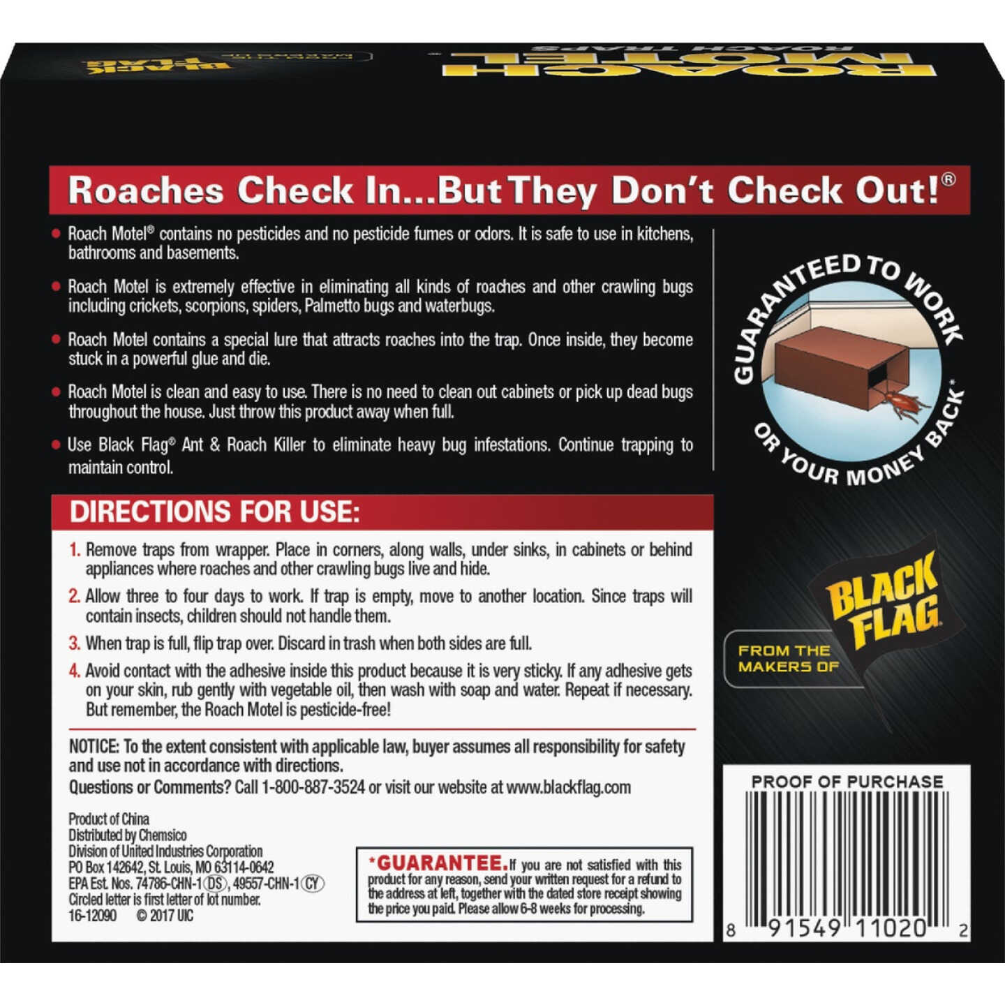 Black Flag Roach Motel Roach Bait & Glue Trap (2-Pack) Image 5