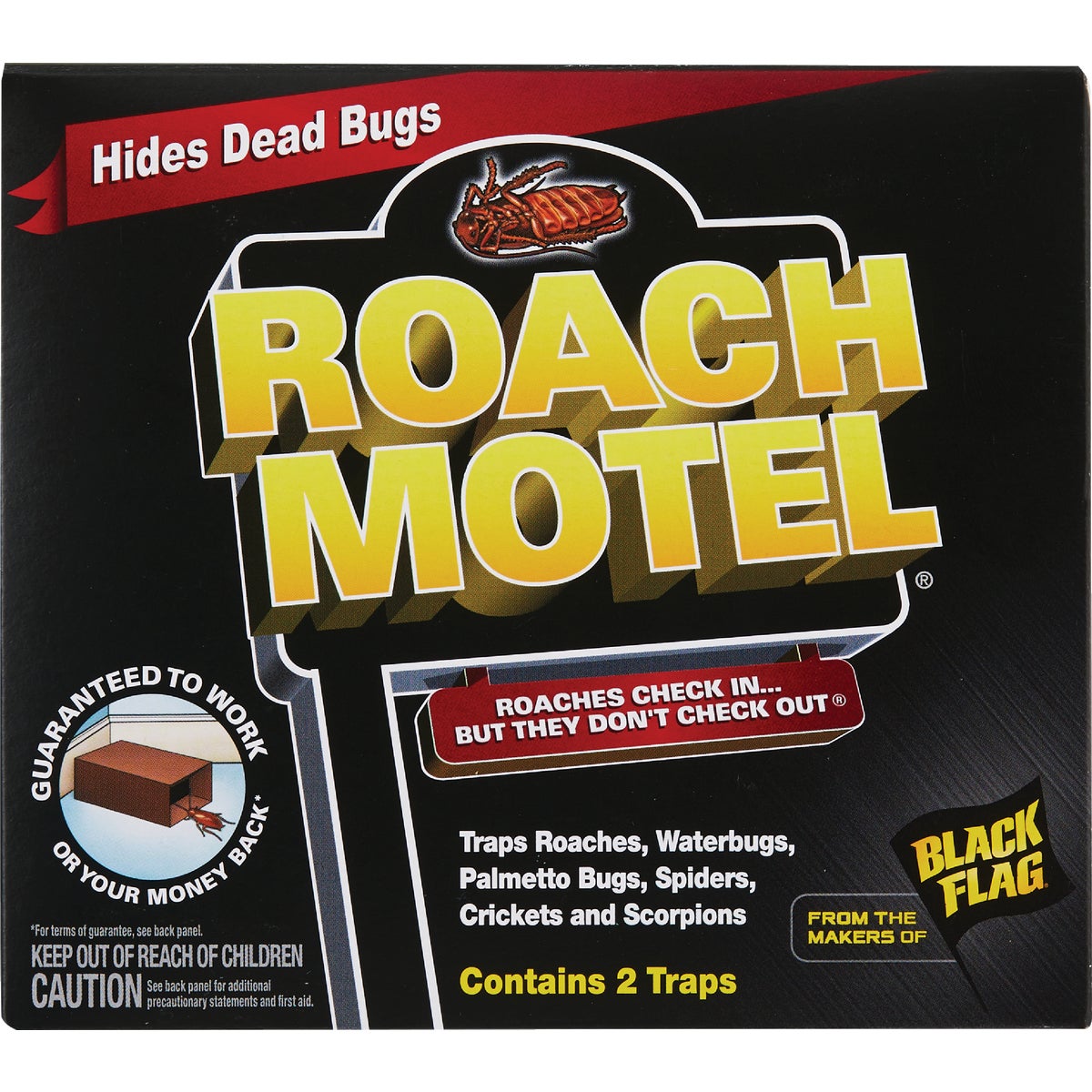 Black Flag Roach Motel Roach Bait & Glue Trap (2-Pack) Image 3