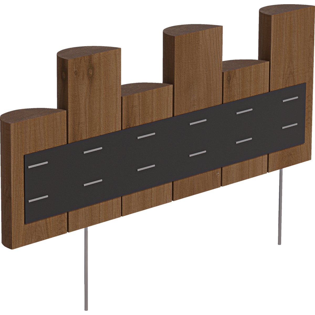 Greenes Fence 5 In. to 7 In. H. x 18 In. L. Cedar Flexible Half-Log Lawn Edging Image 3