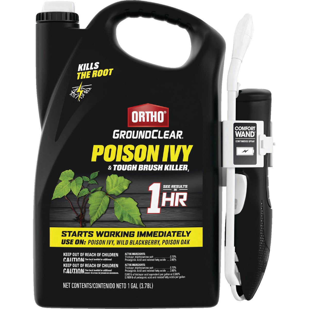 Ortho GroundClear 1 Gal. Poison Ivy & Tough Brush Killer with Comfort Wand