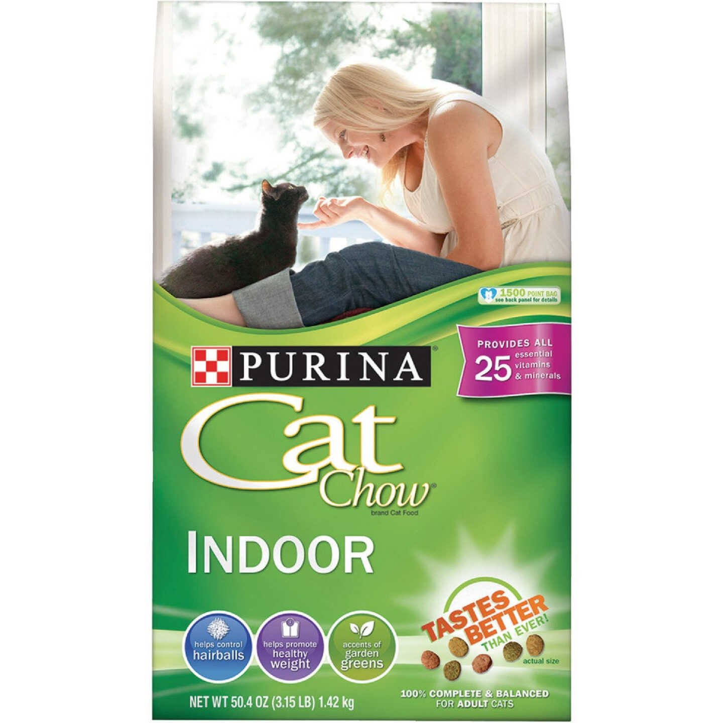 Purina Cat Chow Indoor Formula 3.15 Lb. Chicken Flavor Adult Dry Cat Food Image 1