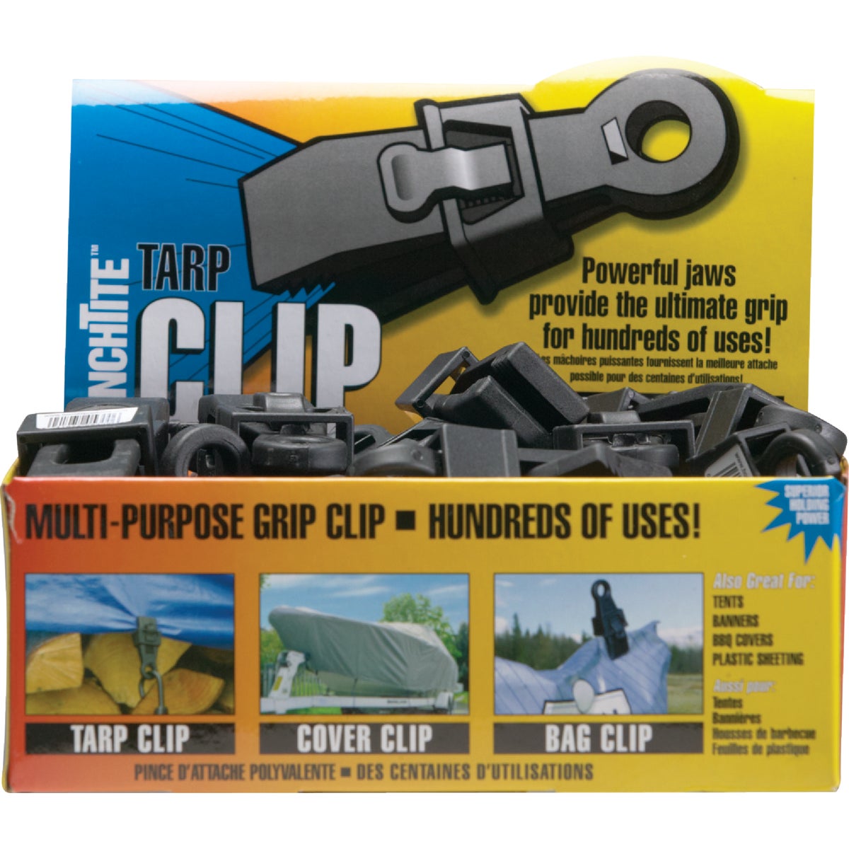 Homax Crocodile Clip Black Nylon Tarp Grabber Image 2