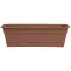 Bloem Dura Cotta 24 In. Plastic Terra Cotta Flower Box Image 1