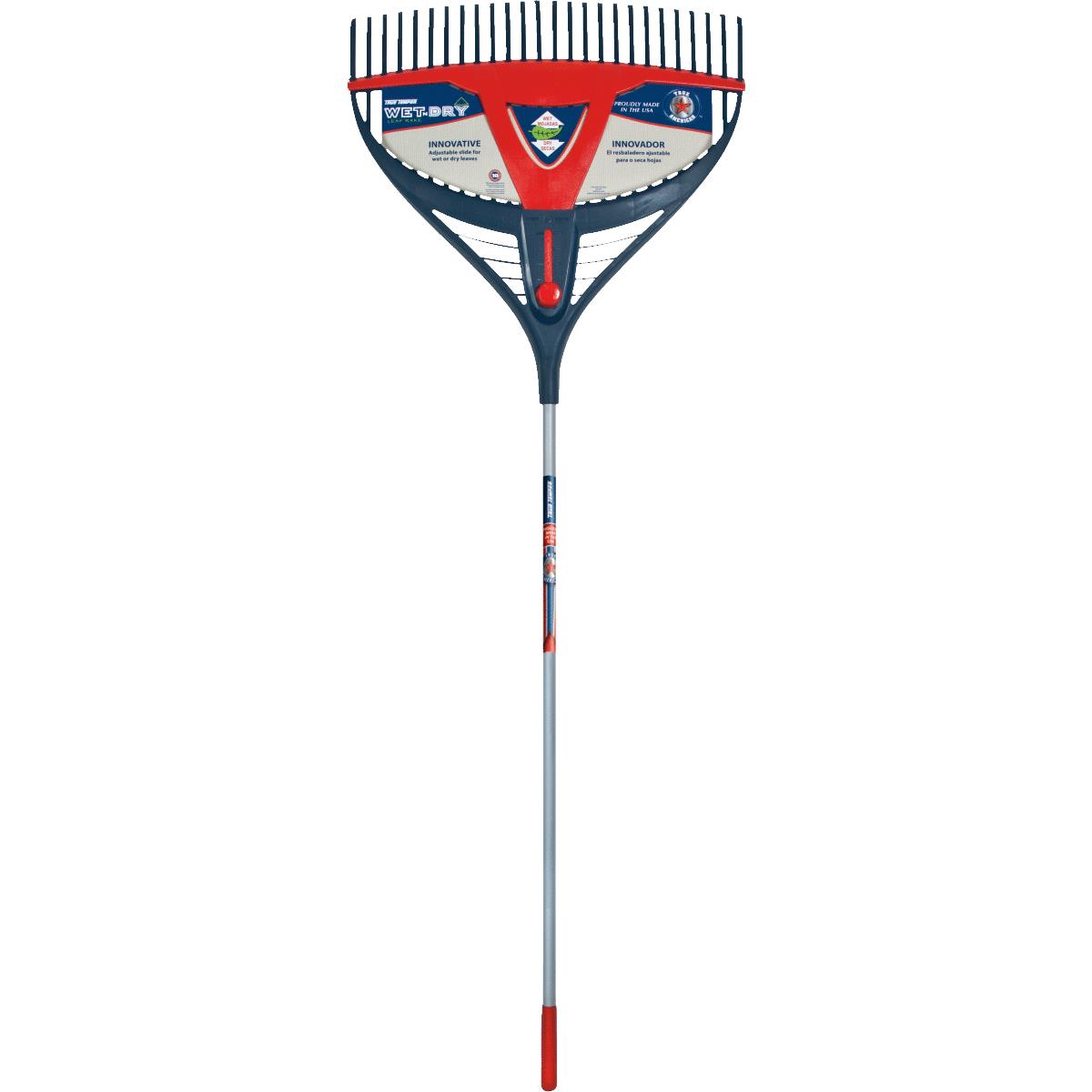 True American 60 In. Steel Handle 26-Tine Leaf Rake