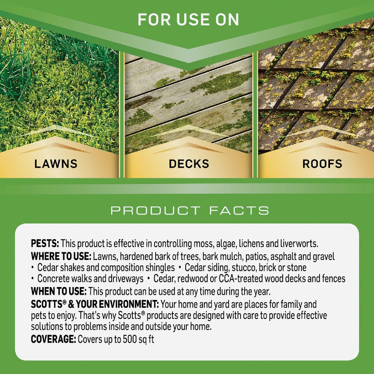 Scotts MossEx 3-in-1 32 Oz. Ready To Spray Moss Killer Image 3