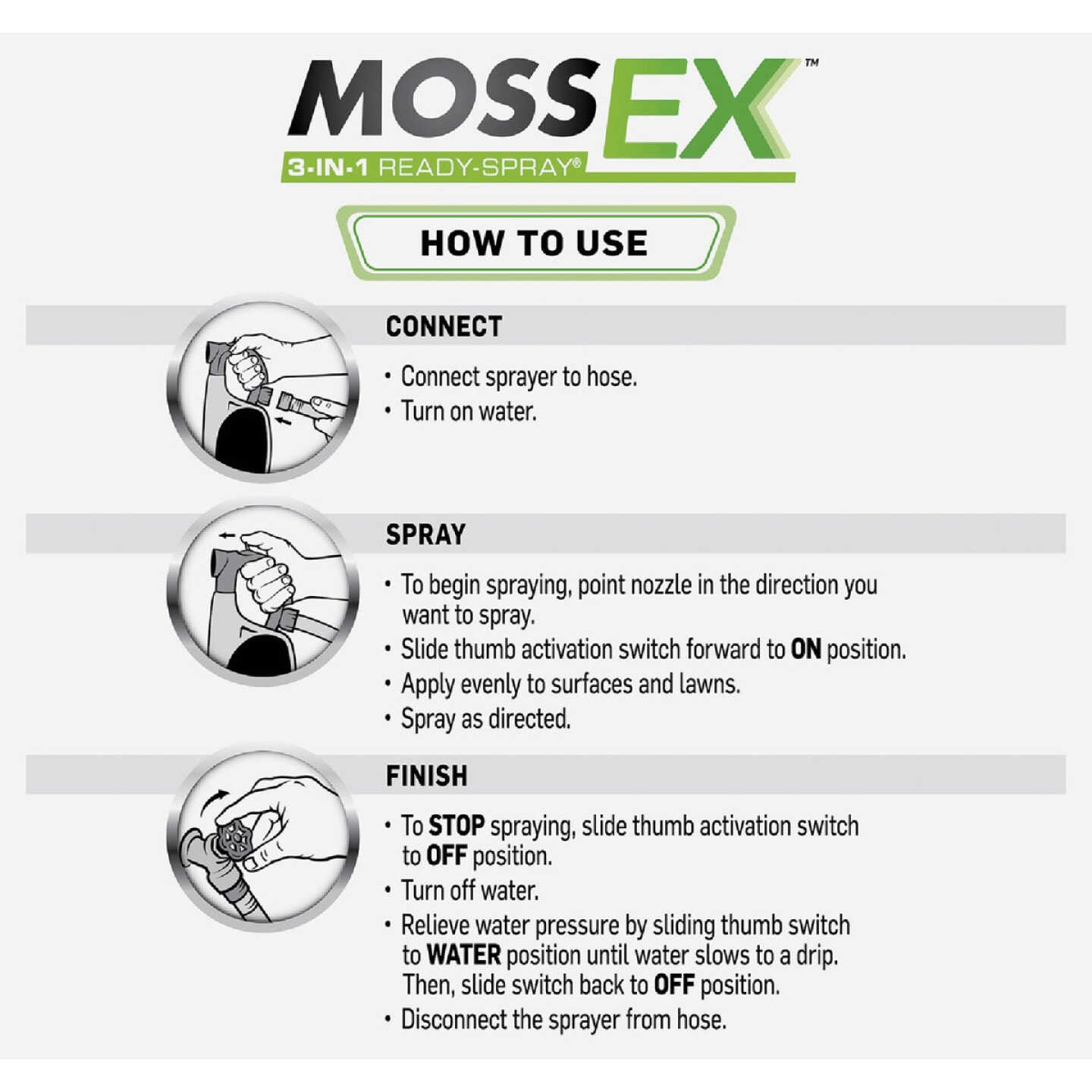 Scotts MossEx 3-in-1 32 Oz. Ready To Spray Moss Killer Image 2