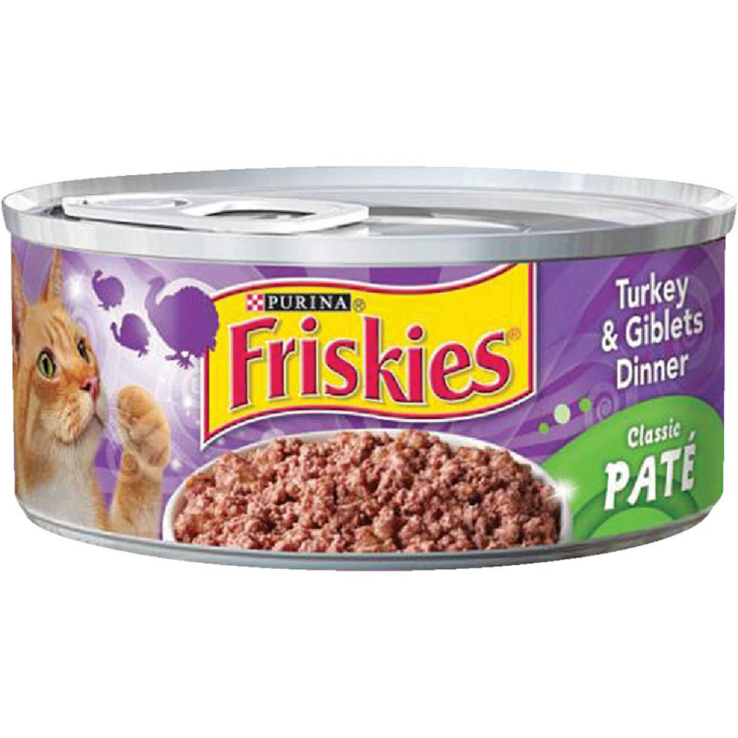 Purina Friskies 5.5 Oz. Turkey & Giblets Dinner Flavor All Ages Wet Cat Food Image 1