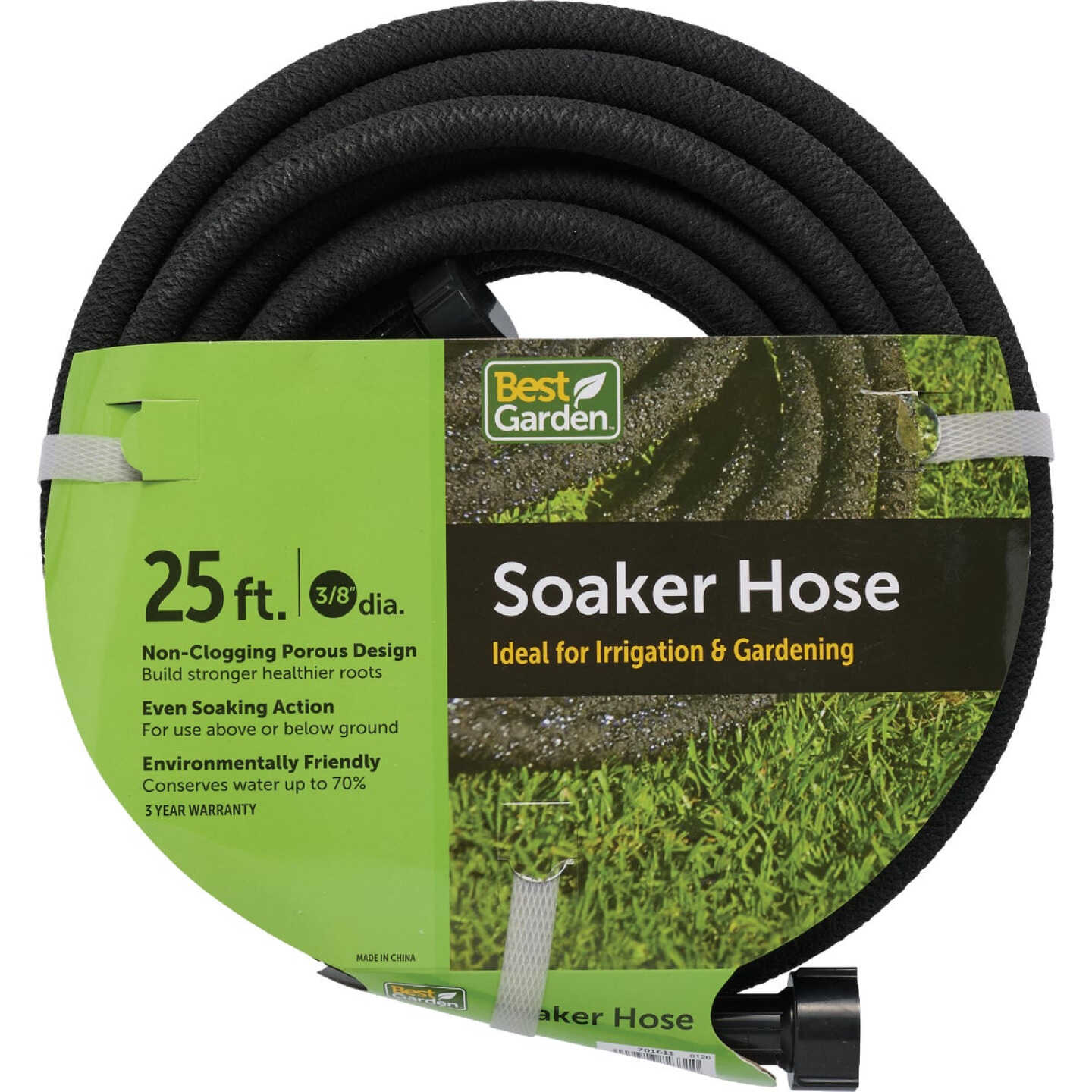 Best Garden 3/8 In. Dia. x 25 Ft. L. Soaker Hose Image 1