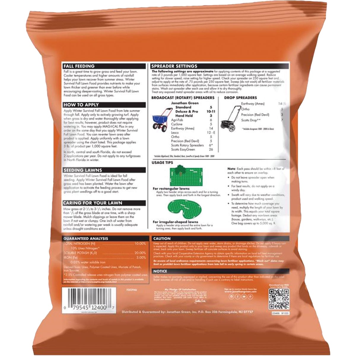 Jonathan Green Winter Survival 15 Lb. 5000 Sq. Ft. 10-0-20 Winterizer Fall Fertilizer Image 5