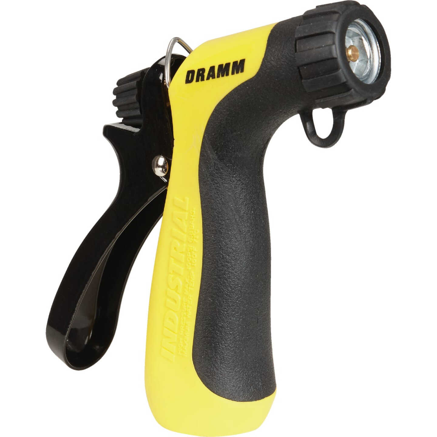 Dramm Heavy-Duty Metal Hot Water Pistol Nozzle, Yellow Image 1