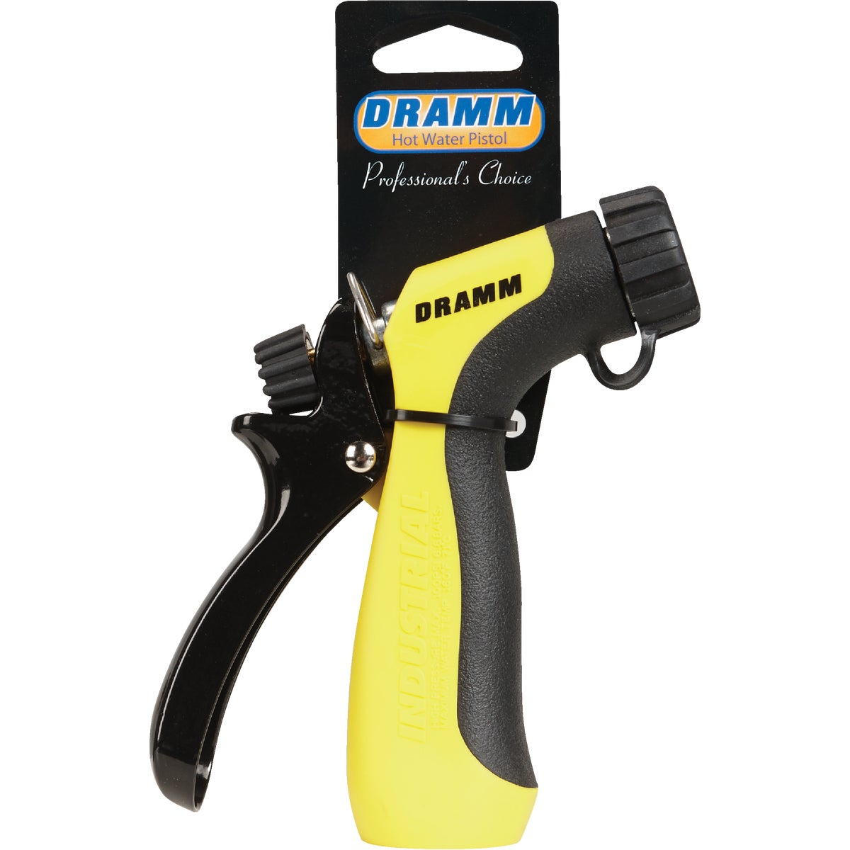 Dramm Heavy-Duty Metal Hot Water Pistol Nozzle, Yellow Image 2
