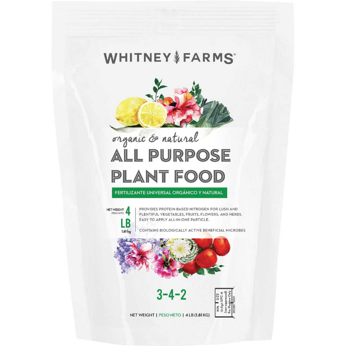 Whitney Farms 4 Lb. Organic & Natural All Purpose Plant Food Image 1