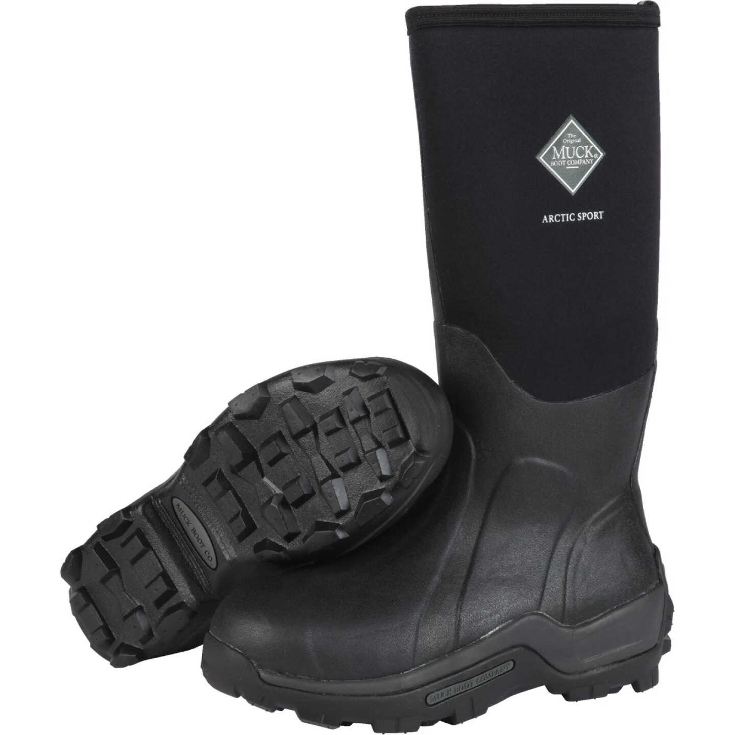 The Muck Boot Company Arctic Sport Men's Black Hi Performance Rubber Boot, Size 11 Image 1