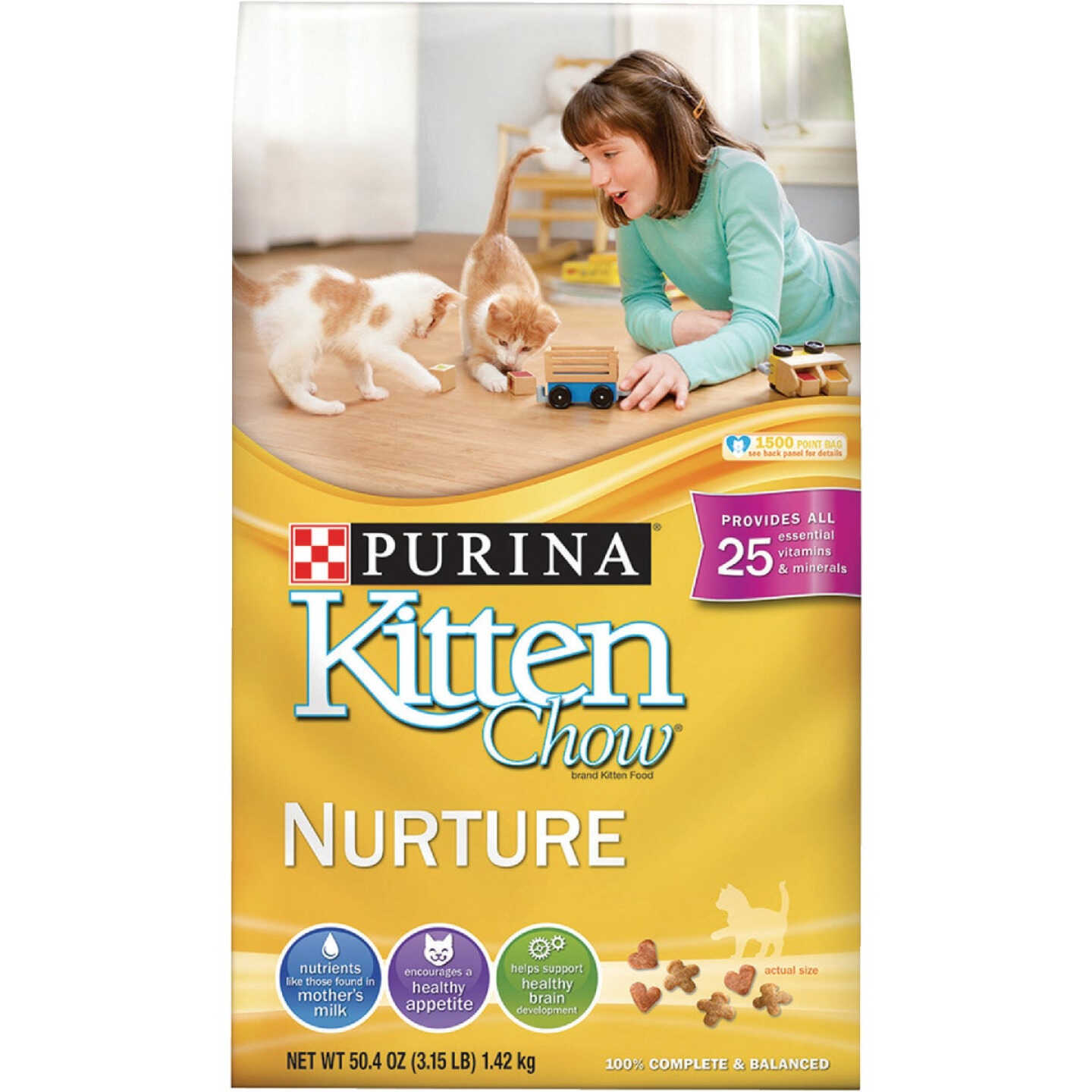 Purina Kitten Chow 3.15 Lb. Chicken Flavor Dry Kitten Food Image 1