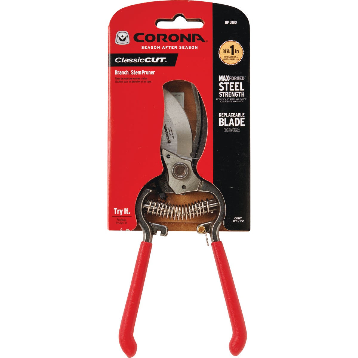 Corona Classic Cut 8.75 In. Bypass Pruner with Wire Cutting Notch Image 2