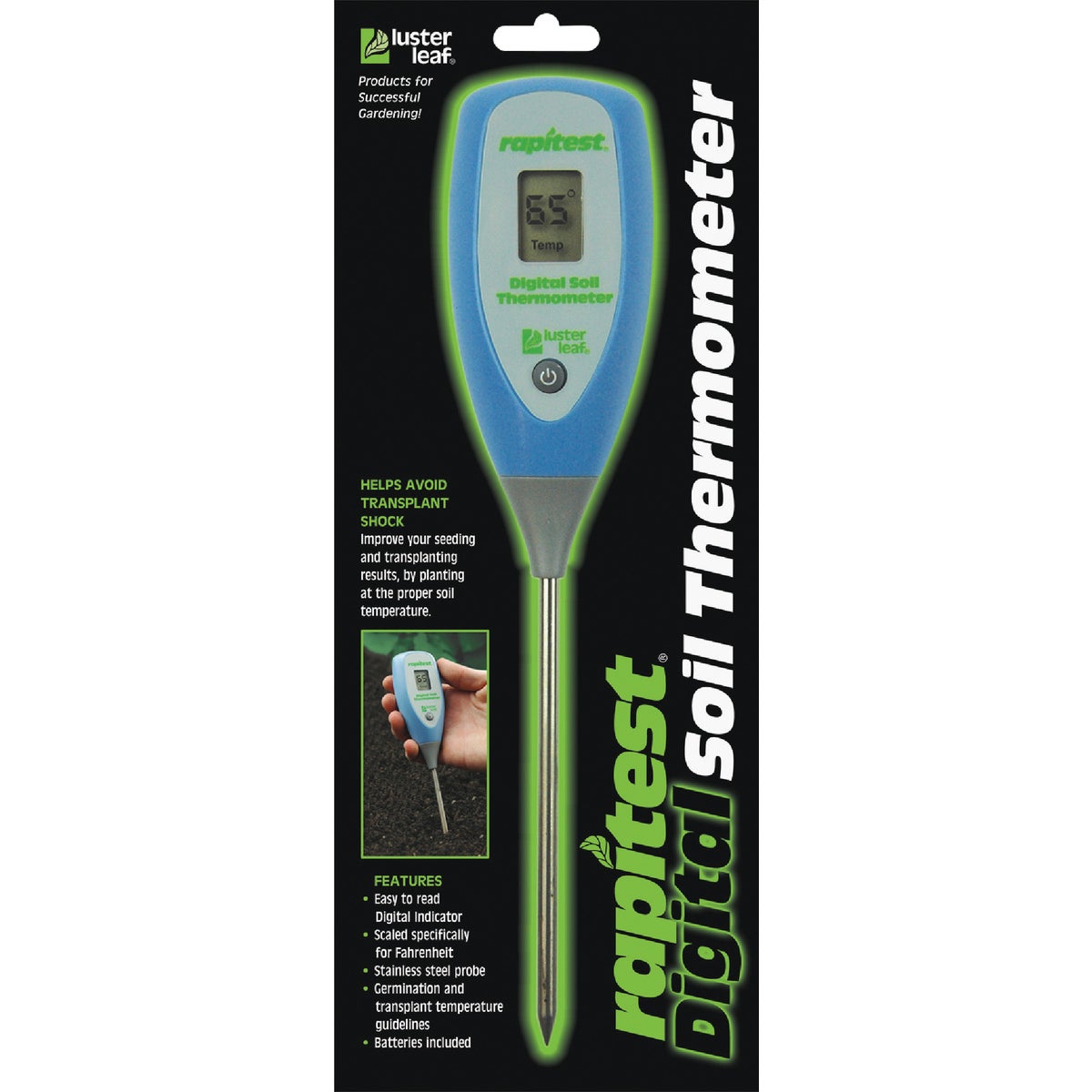 Rapitest Fahrenheit Digital Soil Thermometer