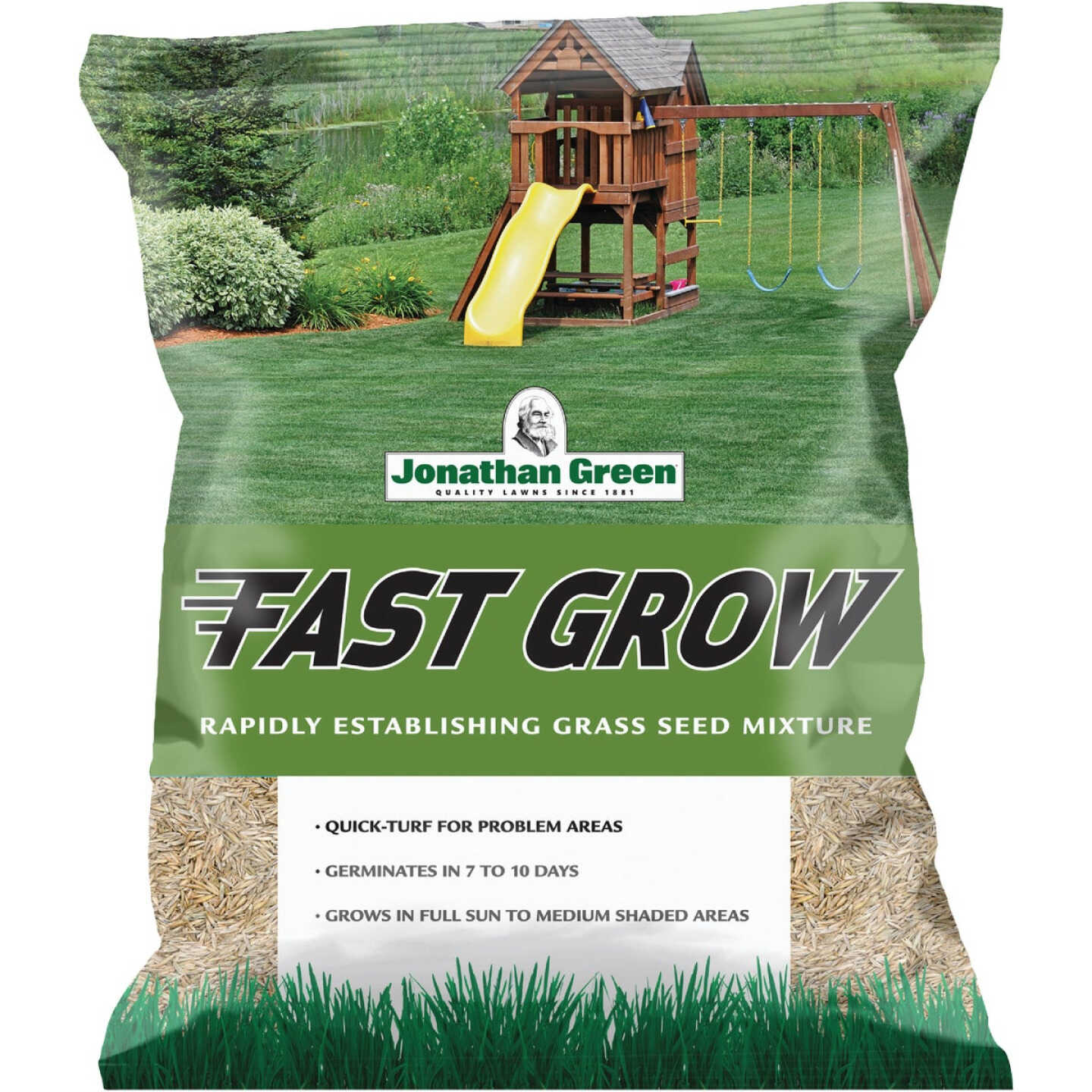 Jonathan Green Fast Grow 7 Lb. 1750 Sq. Ft. Coverage Ryegrass & Fescue Grass Seed Image 1
