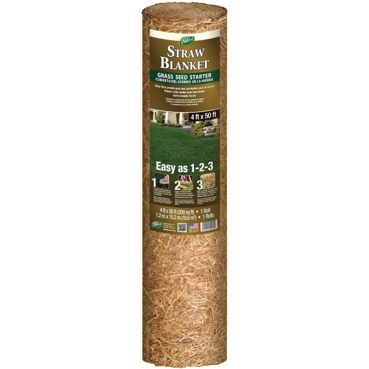 Dalen 4 Ft. W. x 50 Ft. L. Straw Fiber Starter Blanket